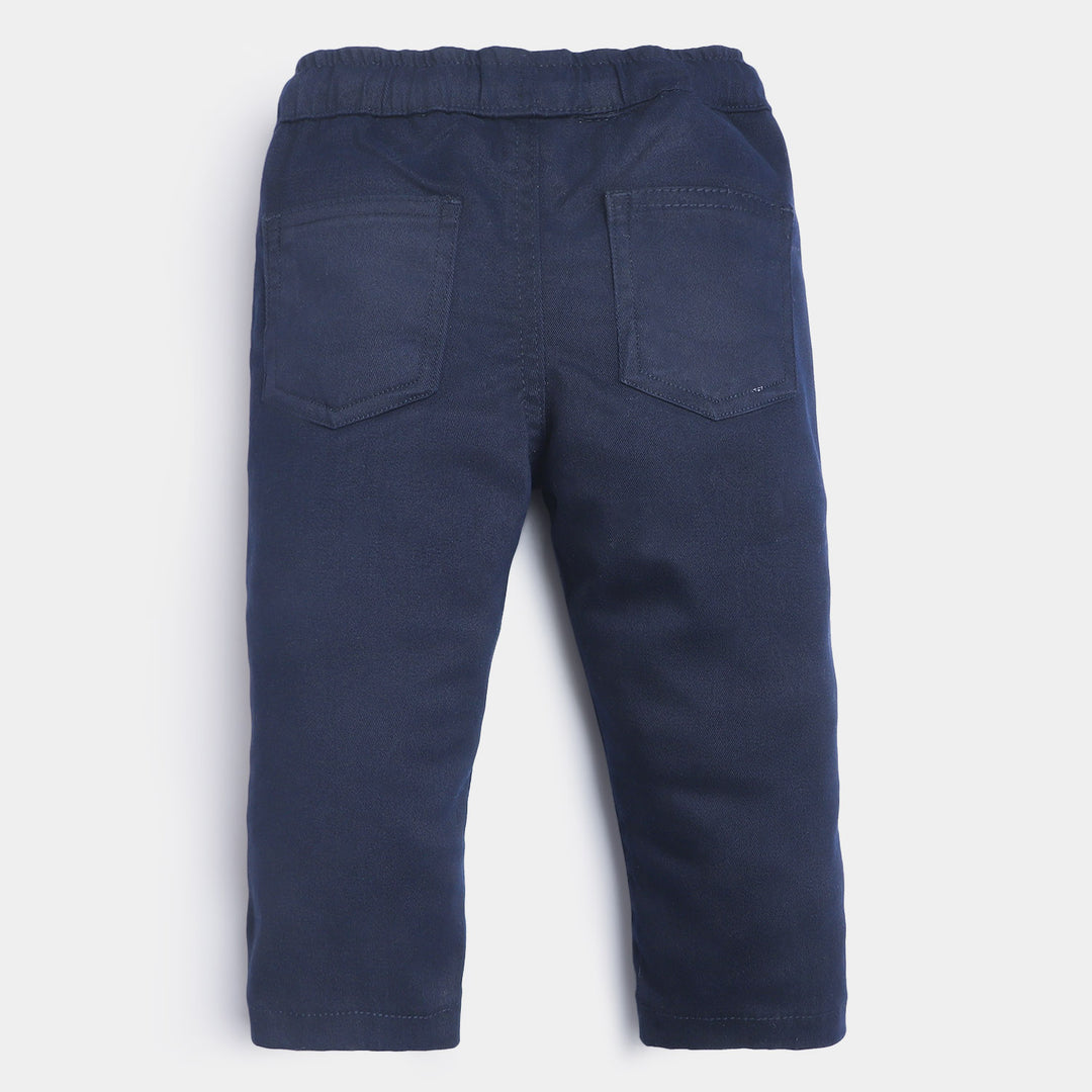 Infant Boys Pant Cotton Play House-NAVY