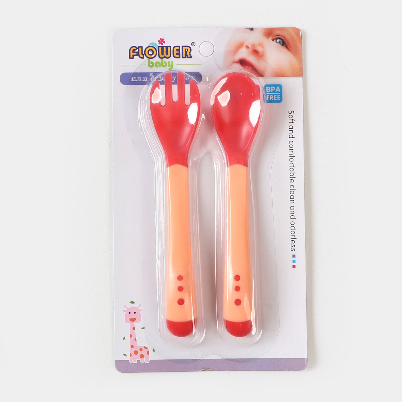 Baby Spoon & Fork Set | "Pink"