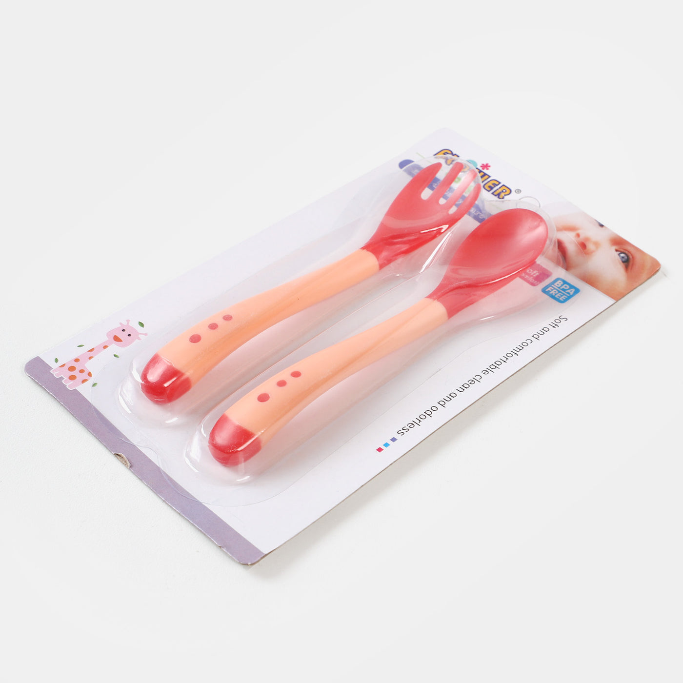 Baby Spoon & Fork Set | "Pink"