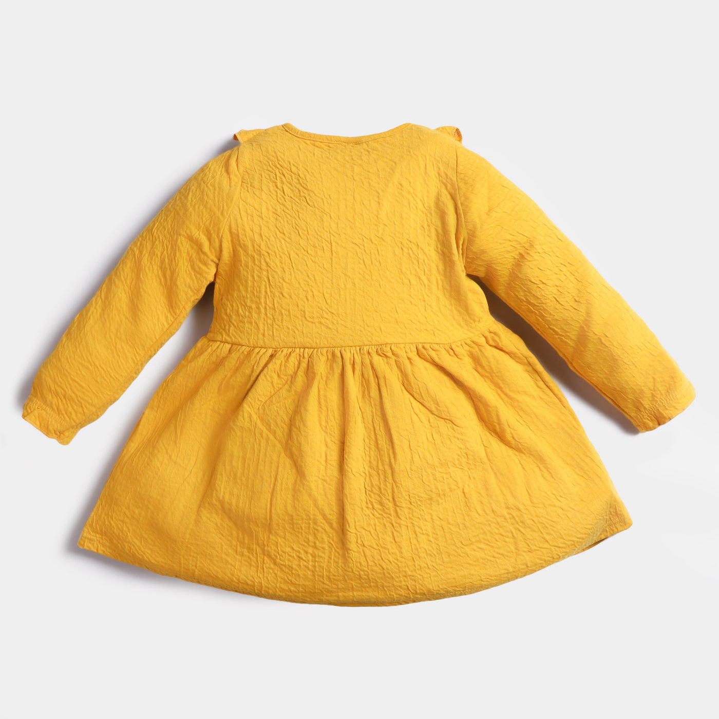 Girls Fancy Frock Bow-Golden Rod