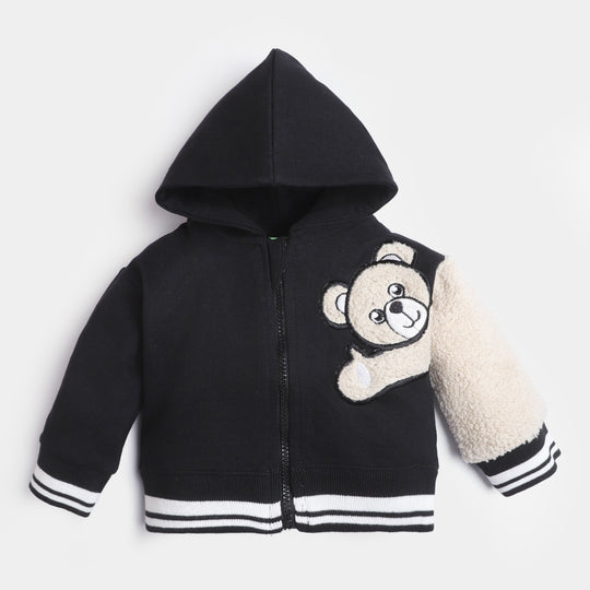 Infant Boys Knitted Jacket Bear-G-Green