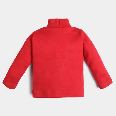 Unisex Infant Turtle Neck-Red