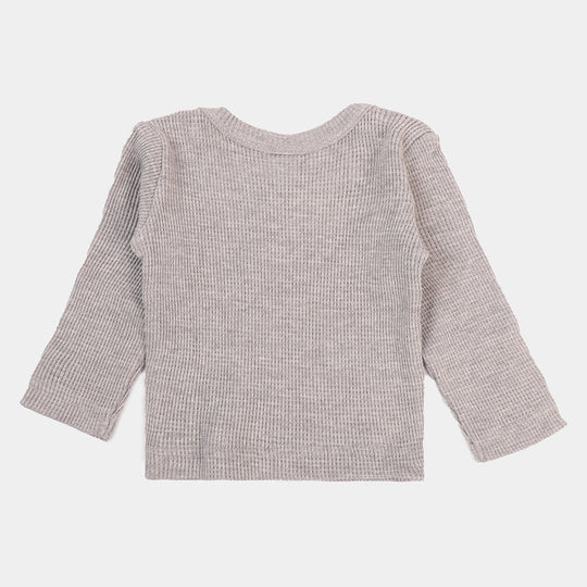 Infant Unisex Thermal Inner Wear-H.Grey