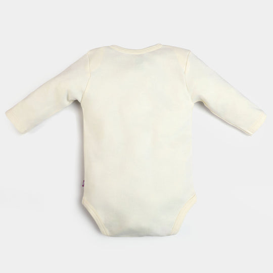 Infant Unisex Cotton Romper Cutest Phuppo - Cream