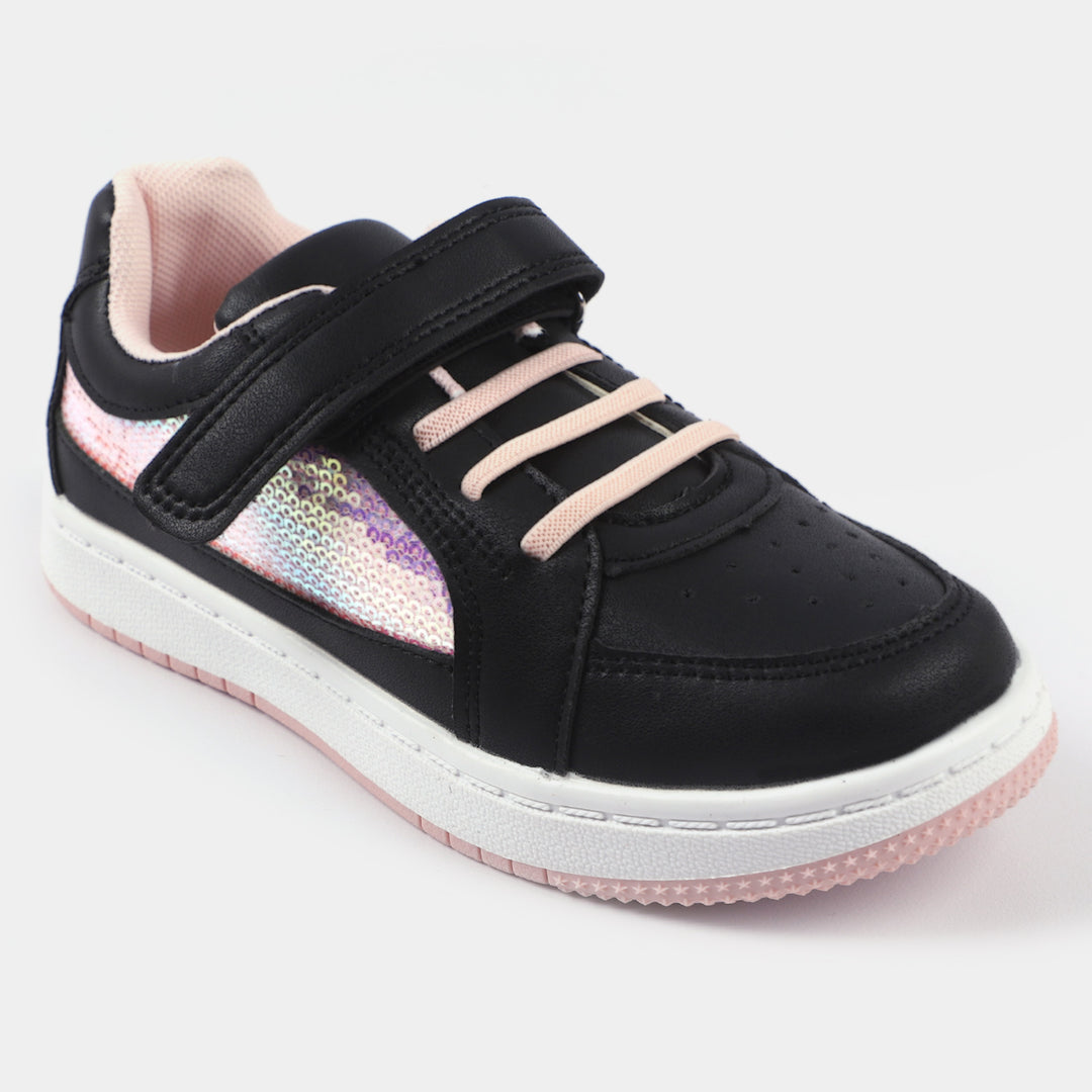 Girls Sneakers B528-1-BLACK