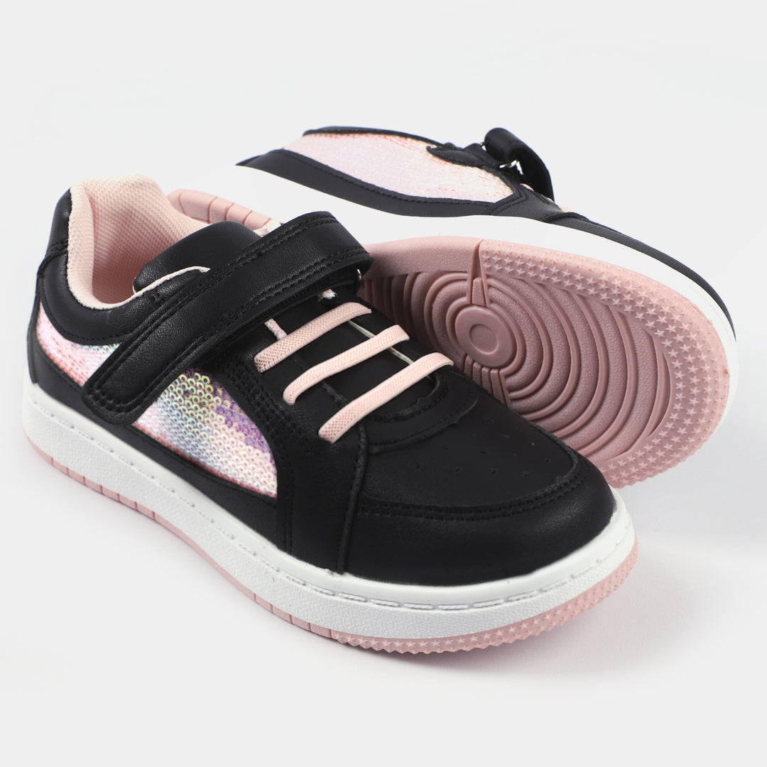 Girls Sneakers B528-1-BLACK