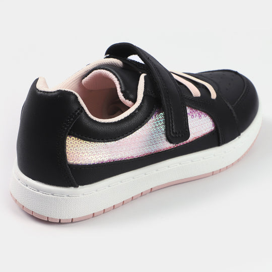 Girls Sneakers B528-1-BLACK