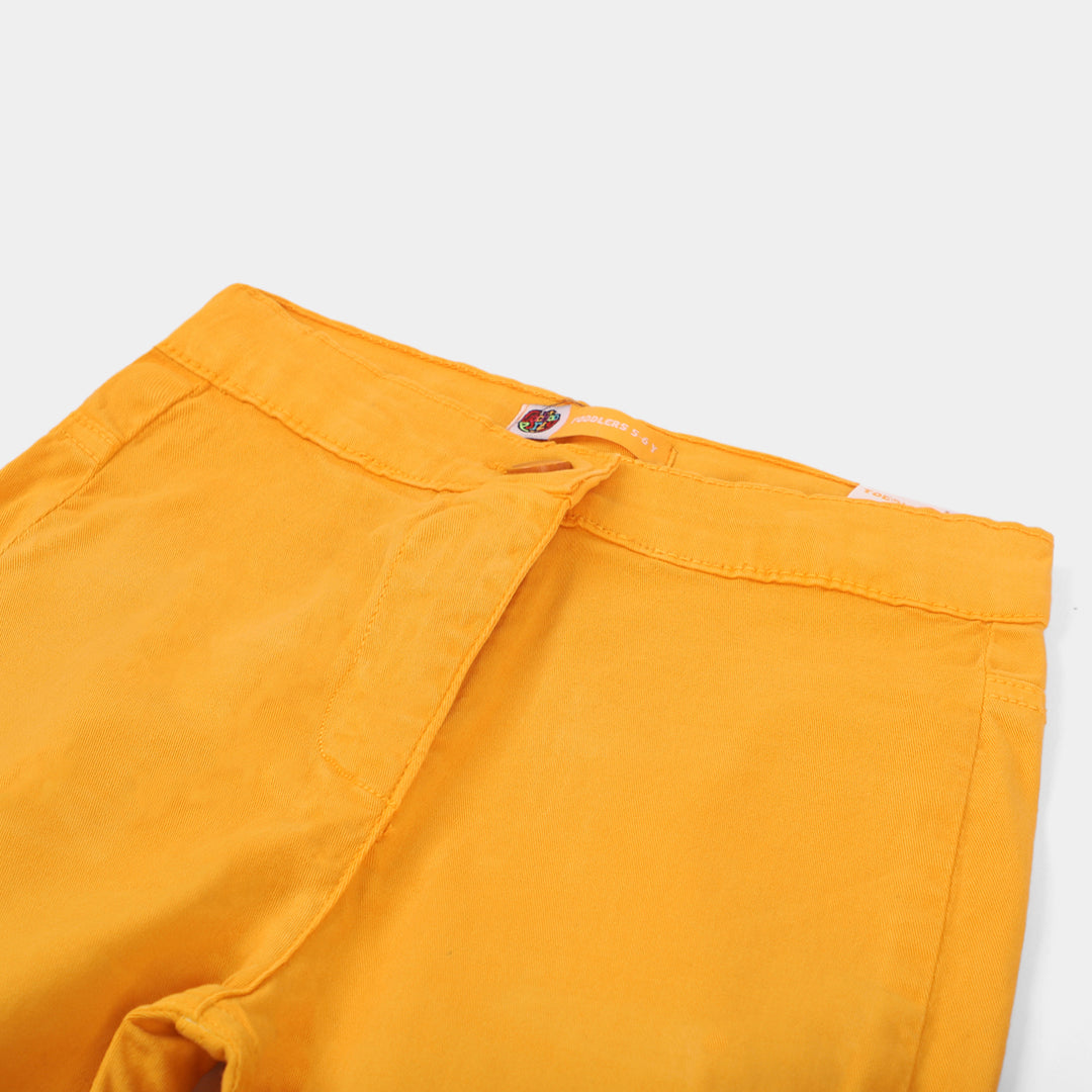 Girls Cotton Jegging -Citrus