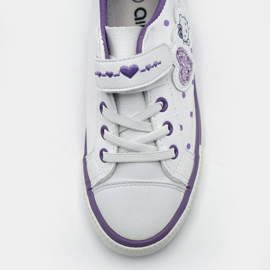 Girls Sneakers 5667-White/Purple