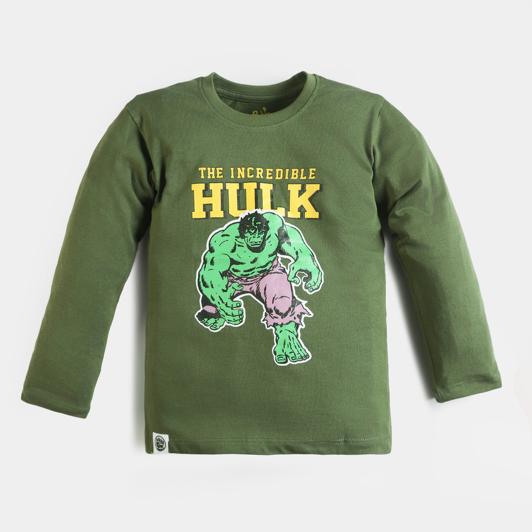 Hulk Costume Kids Boy's Marvel Birthday Boy Hulk Face T-Shirt