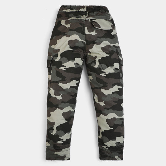 Boys Cotton Pant Camo