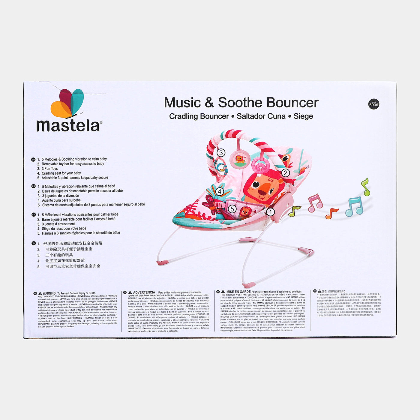 Music & Soothe Bouncer (mastela)
