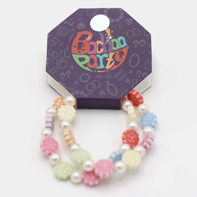 Girls Charm Beaded Bracelet