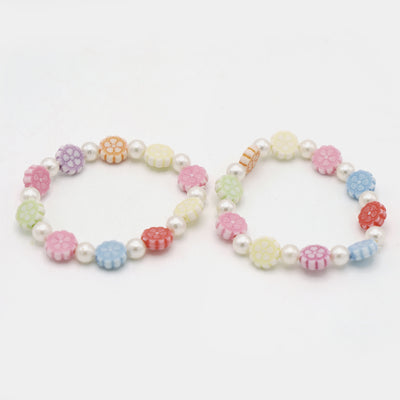 Girls Charm Beaded Bracelet