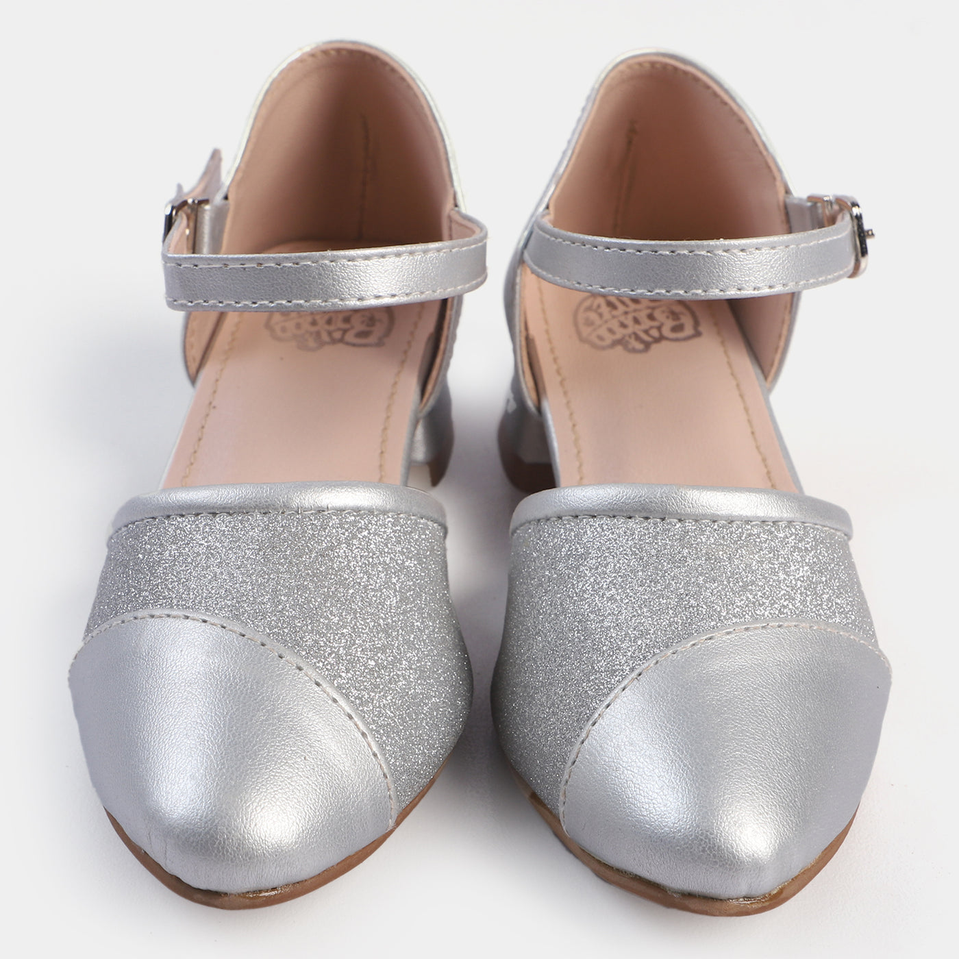 Girls Pumps Heels 456-45-SILVER