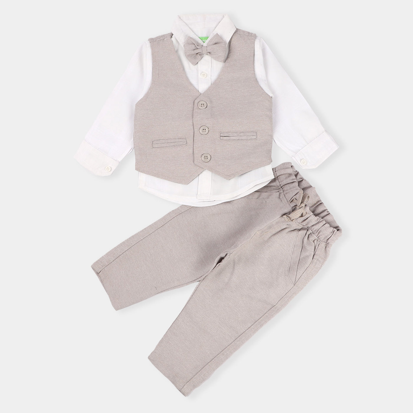 INFANT BOYS Cotton 2PC SUIT - Fawn