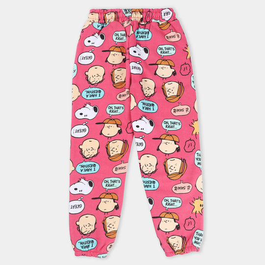 Girls Fleece Pajama Printed - C.Rose