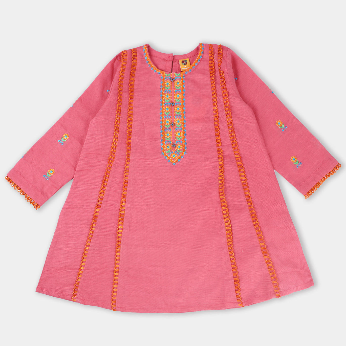 Girls khaddar EMB kurti Gulistaan-Pink