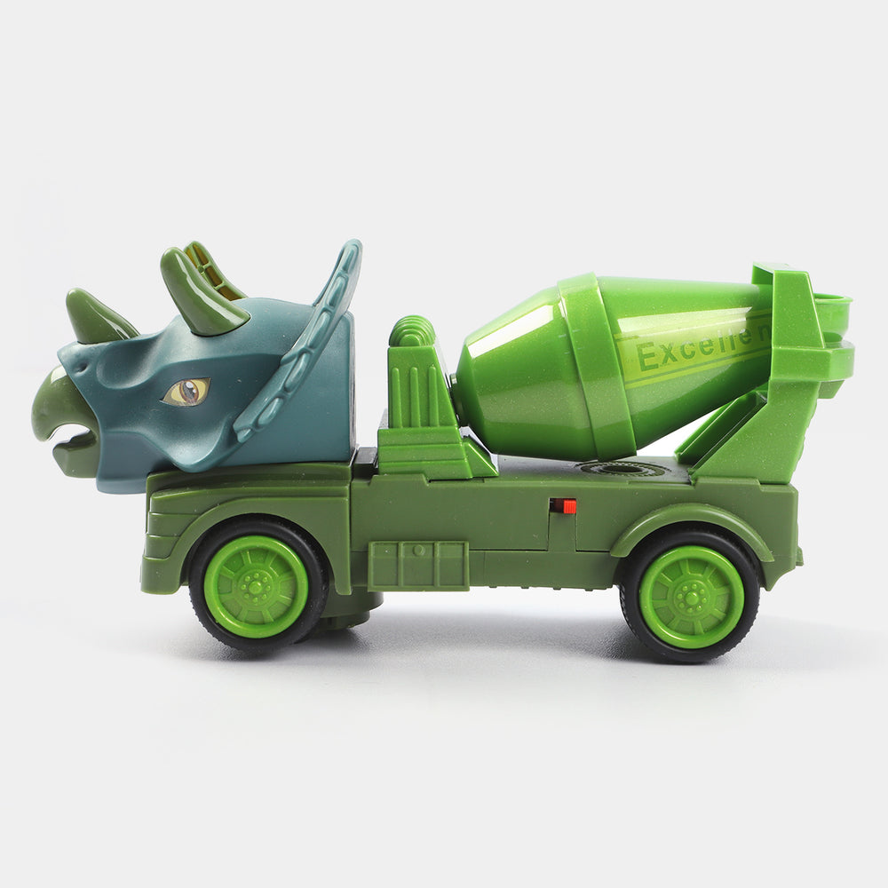 Electric Dino Light & Music Construction Truck