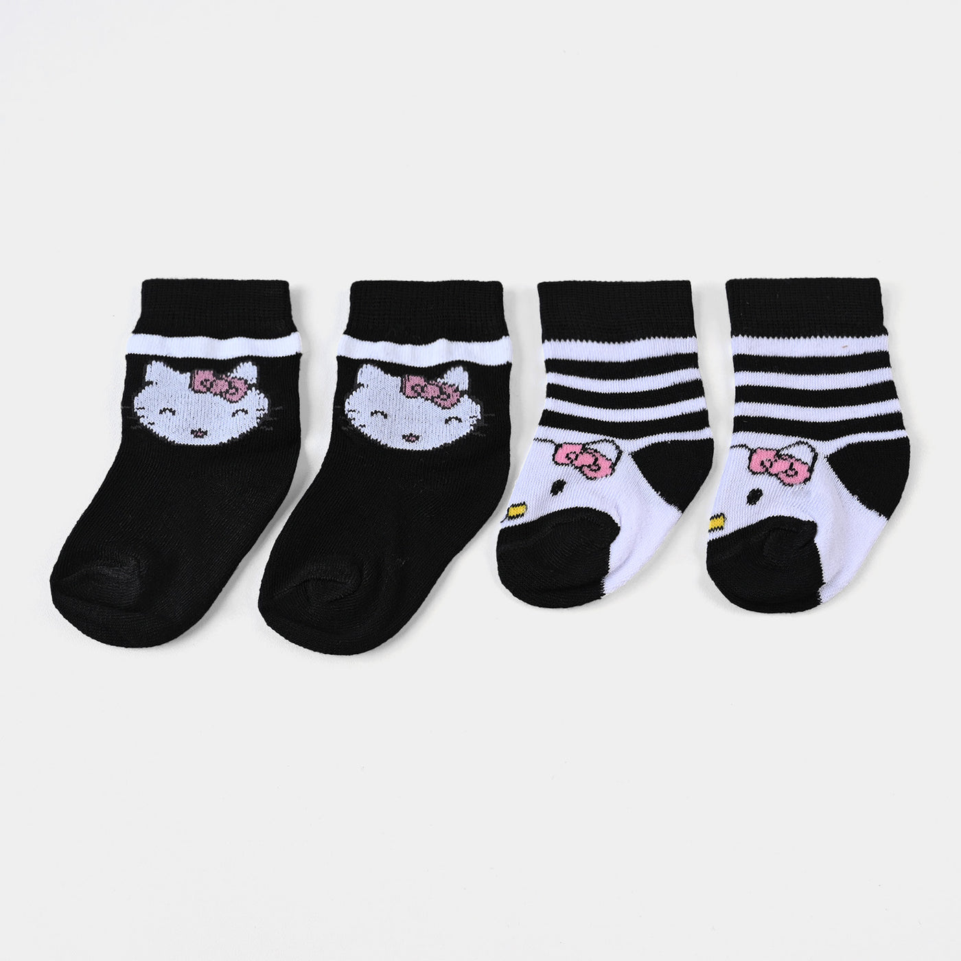 Infant Girls Socks Pack of 2 Character | Black