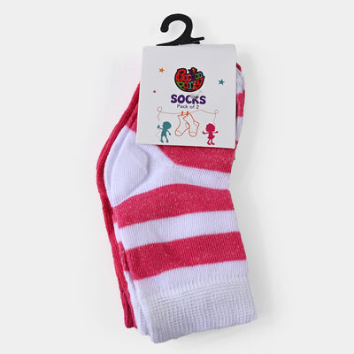 Infant Girls Socks Pack of 2 Hearts