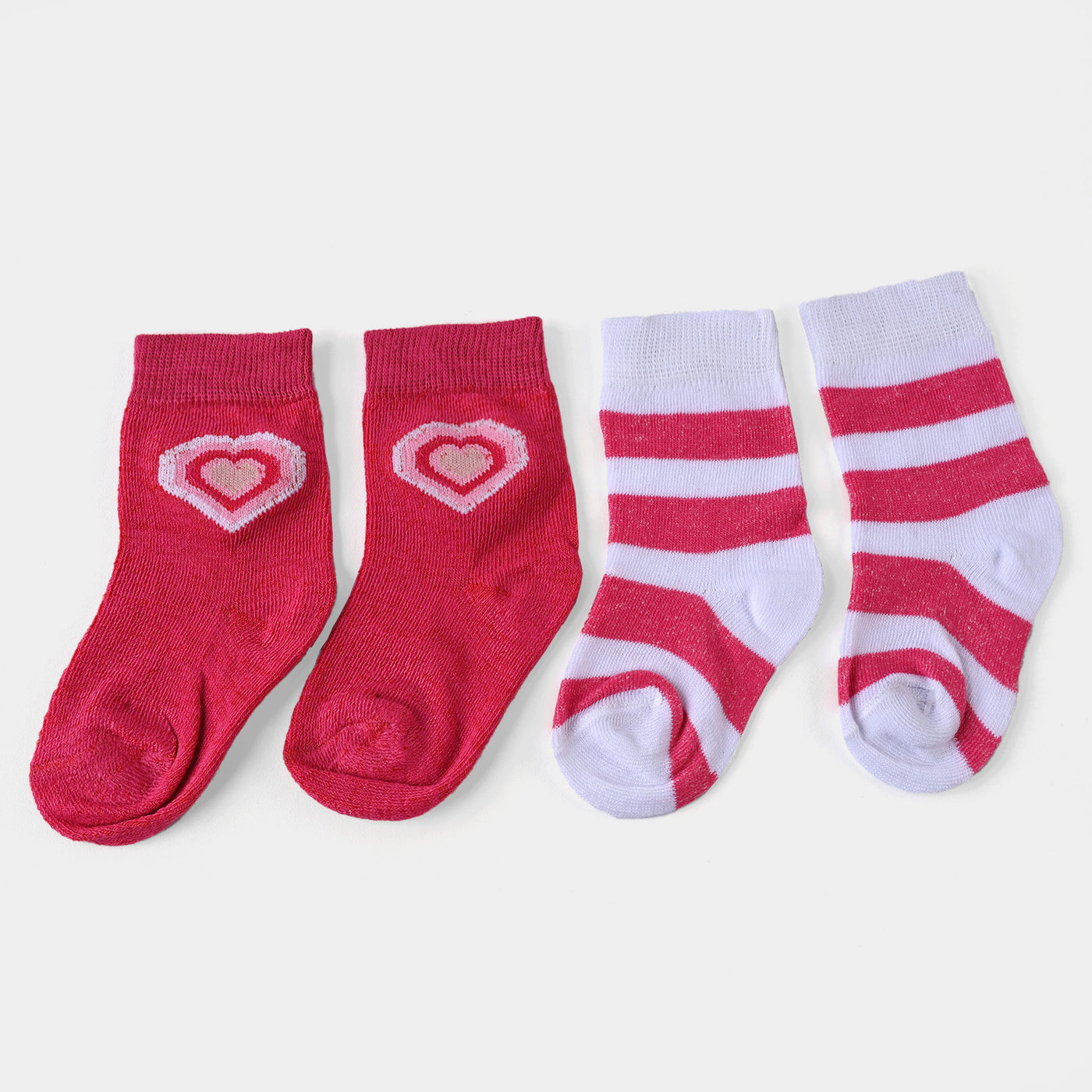 Infant Girls Socks Pack of 2 Hearts
