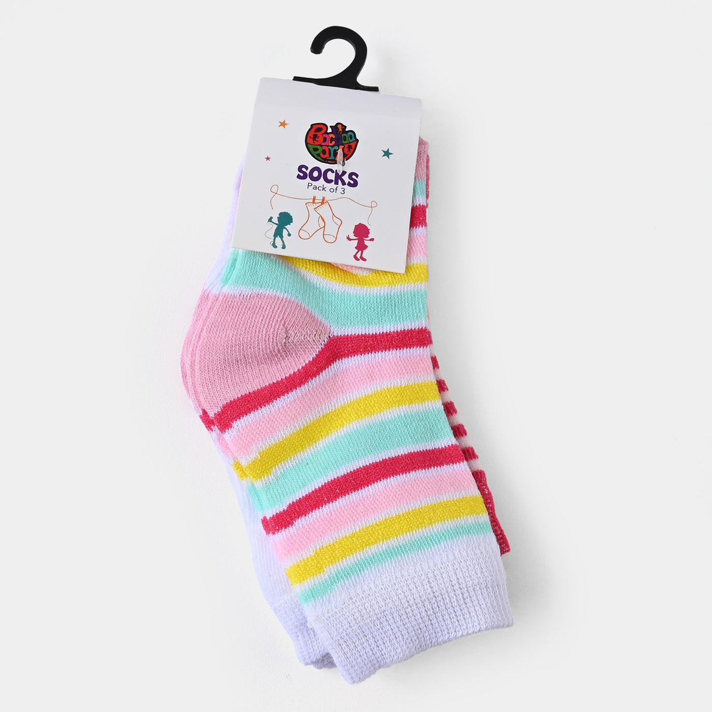 Infant Girls Socks Pack of 3 Striper
