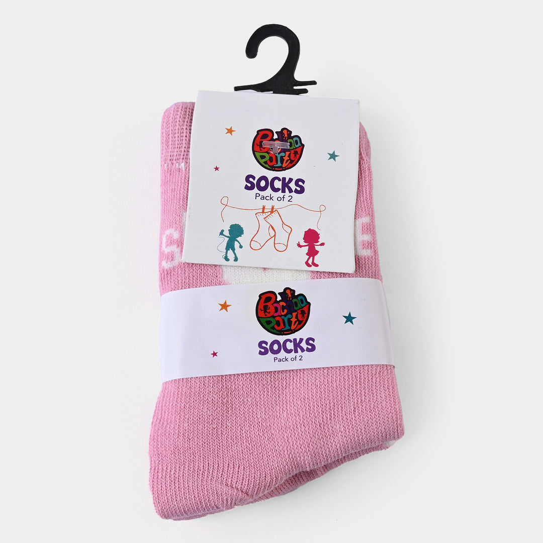 Girls Socks Pack of 2 Sunshine | Pink