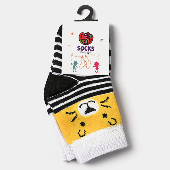 Infant Boys Socks Pack of 2 Lion-Yellow