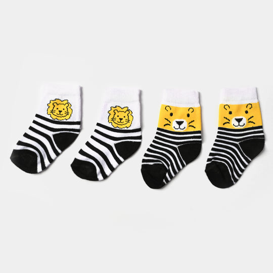 Infant Boys Socks Pack of 2 Lion-Yellow