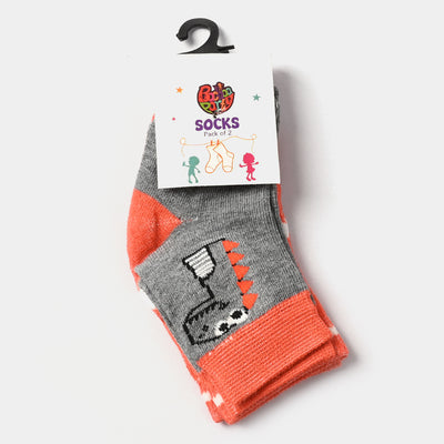 Infant Boys Socks Pack of 2 Dinosaurs