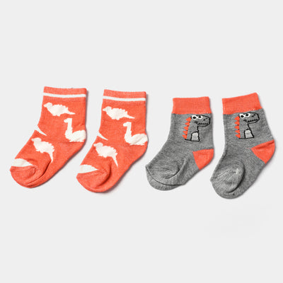 Infant Boys Socks Pack of 2 Dinosaurs