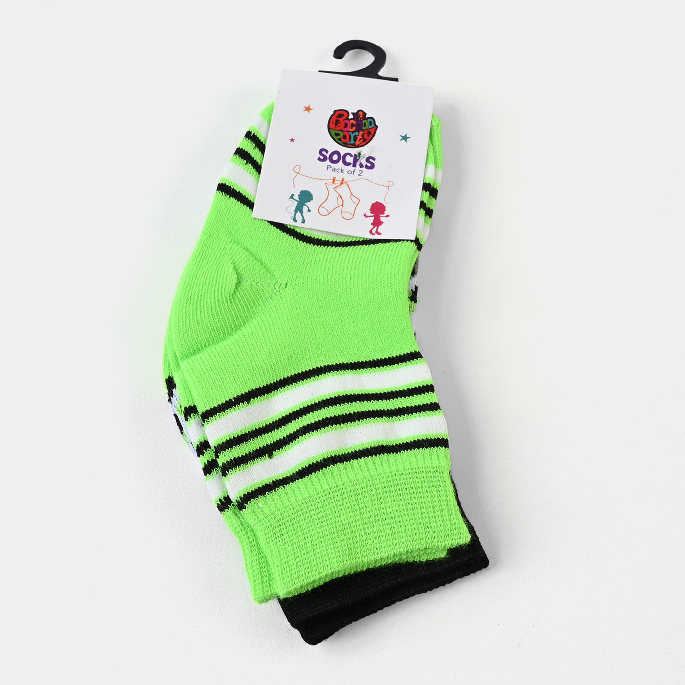 Infant Boys Socks Pack of 2 Smiley | Green
