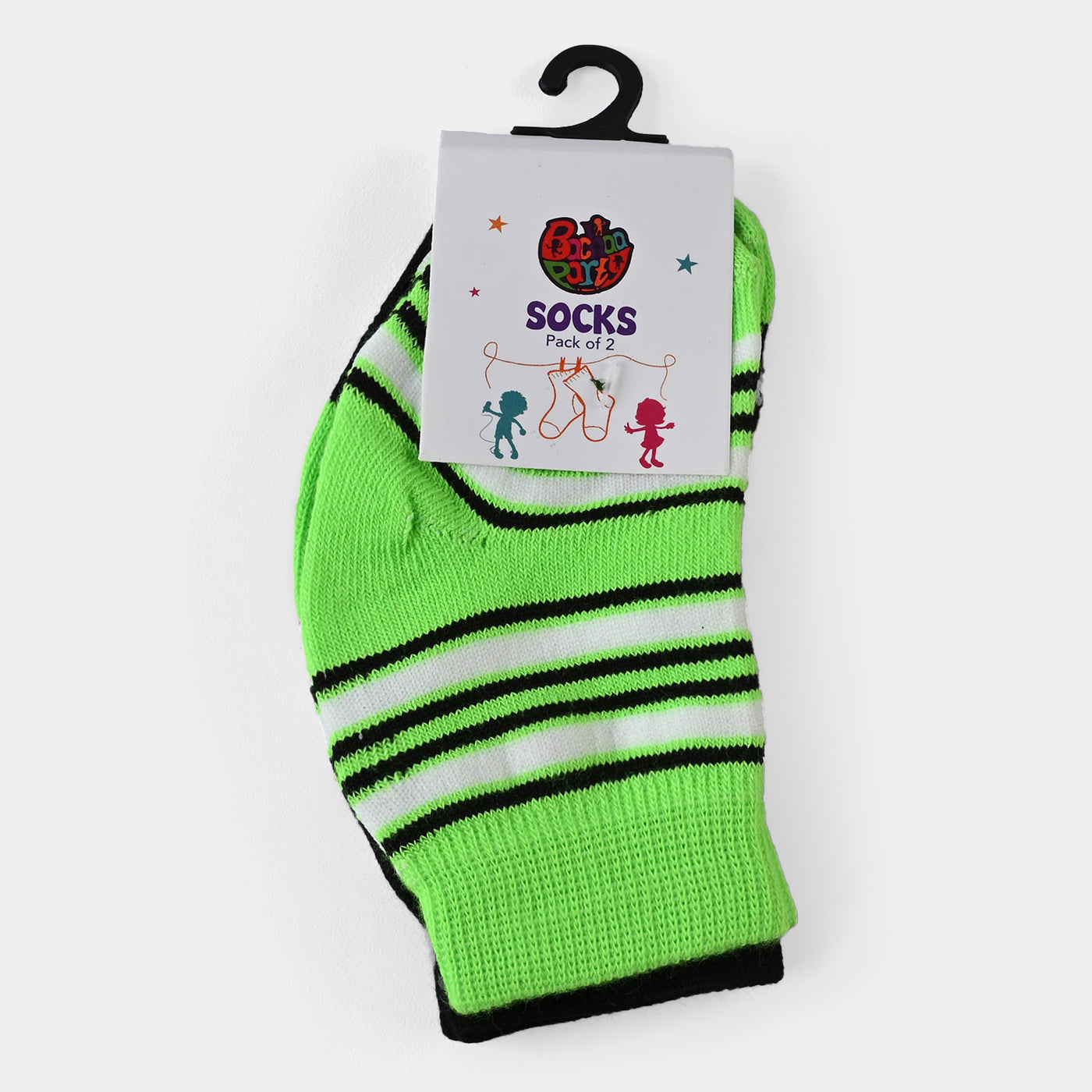 Infant Boys Socks Pack of 2 Smiley | Green