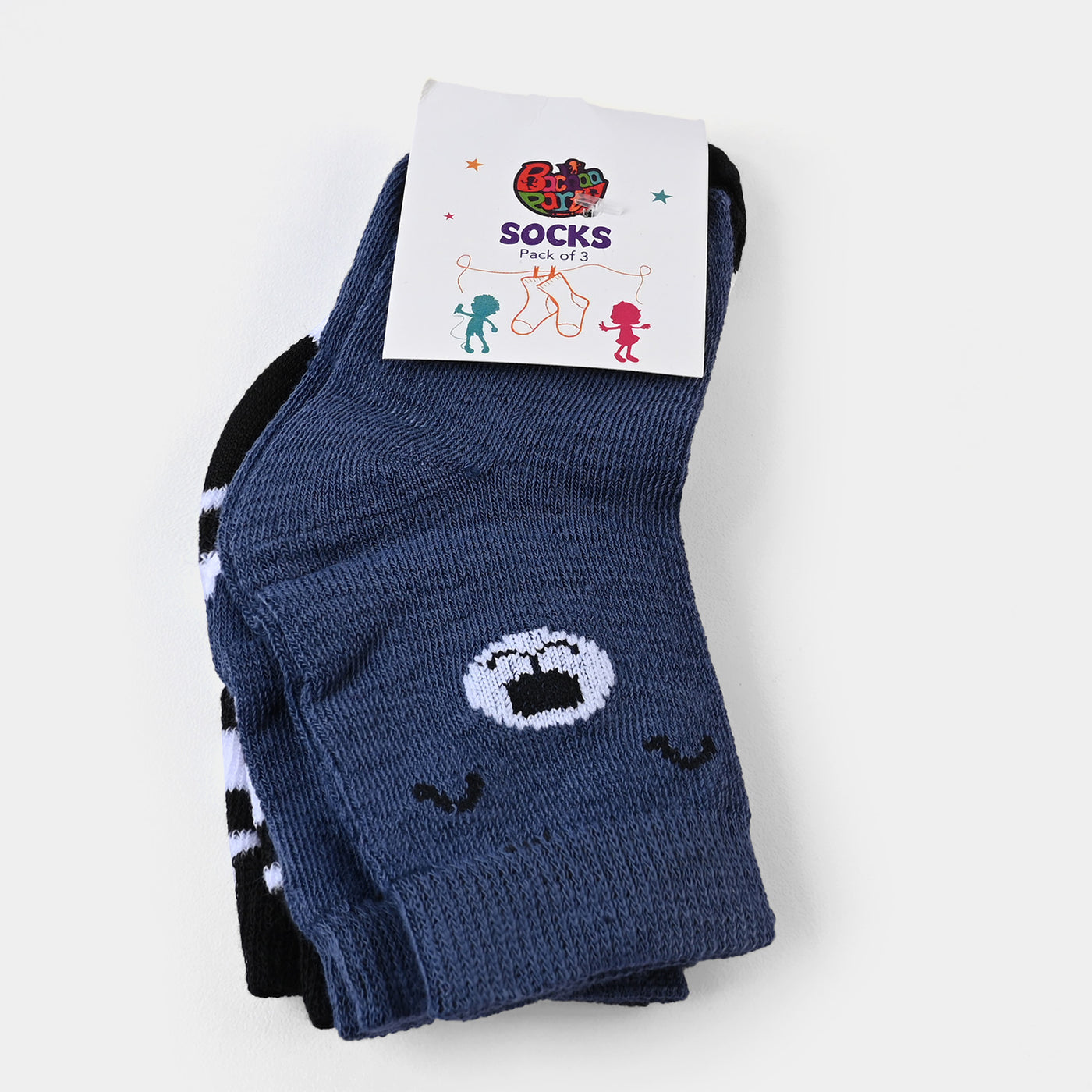 Infant Boys Socks Pack of 3 Big Bear