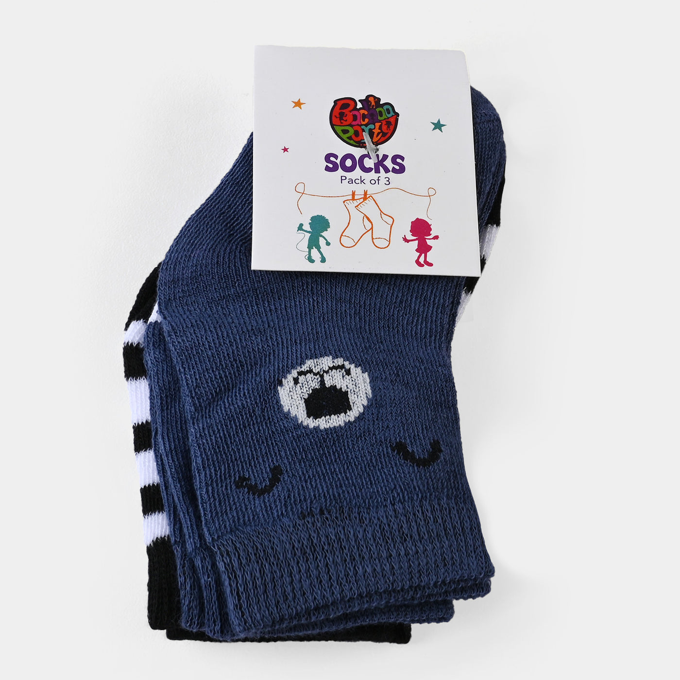 Infant Boys Socks Pack of 3 Big Bear