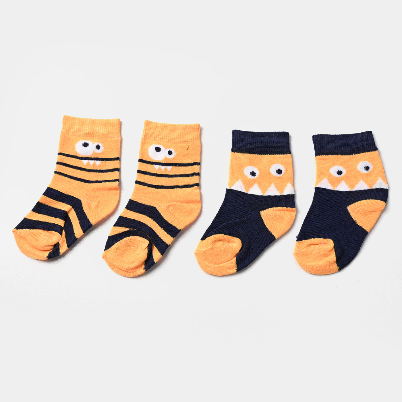 Infant Boys Socks Pack of 2 Animals-Red. Yellow