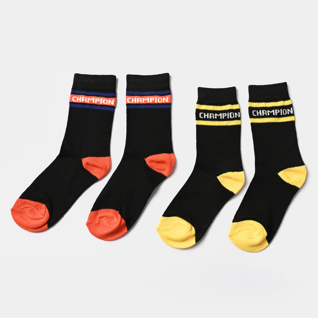 Boys Socks Pack of 2 Champion-BLACK