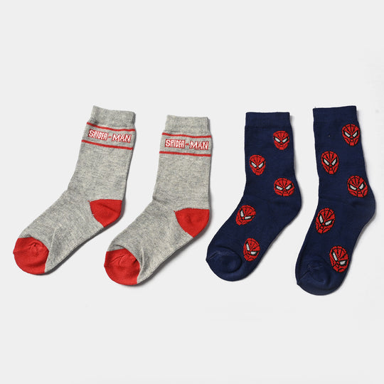 Boys Socks Pack of 2 Character-Navy/Grey