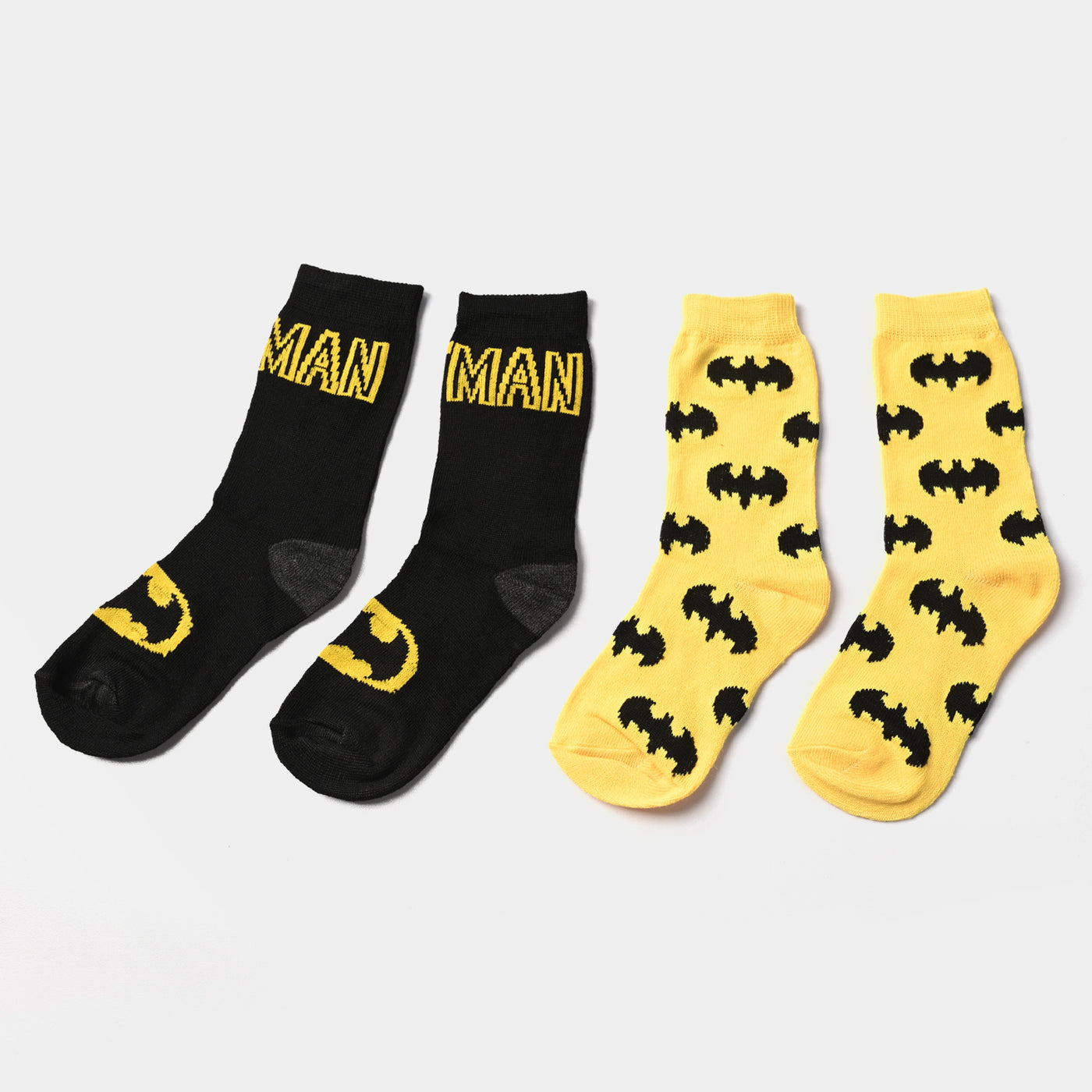 Boys Socks Pack of 2 Character | Black/Yellow