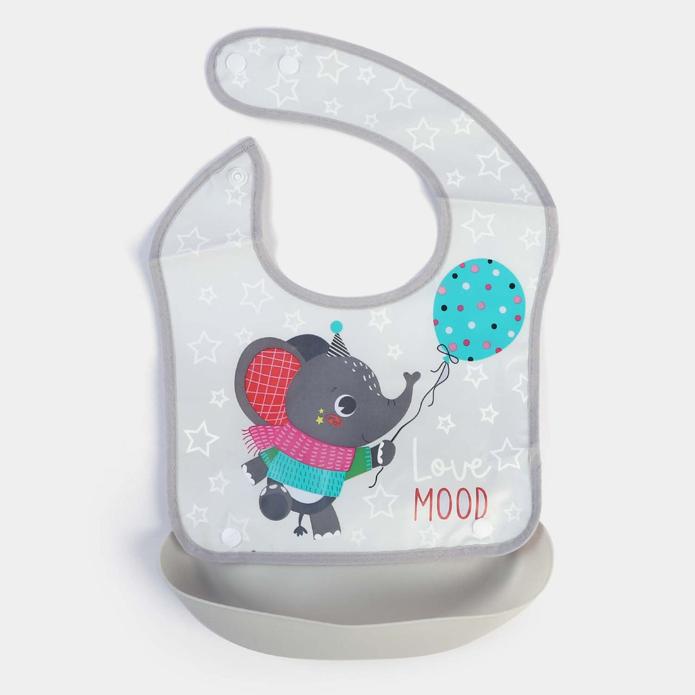 Plastic Bib With Holder For Babies