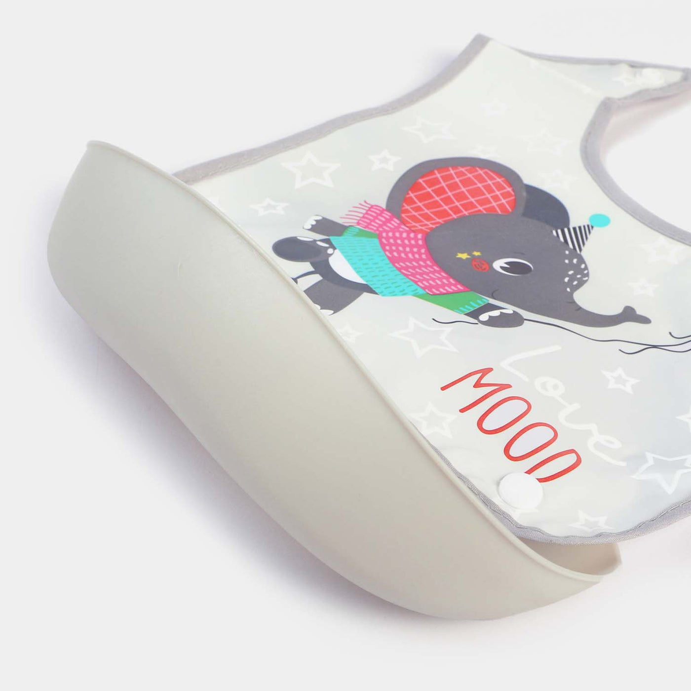 Plastic Bib With Holder For Babies