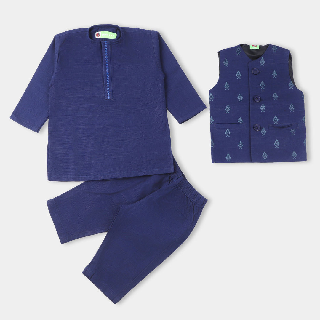 Infant Boys khaddar piece FW 2023-05-N-BLUE