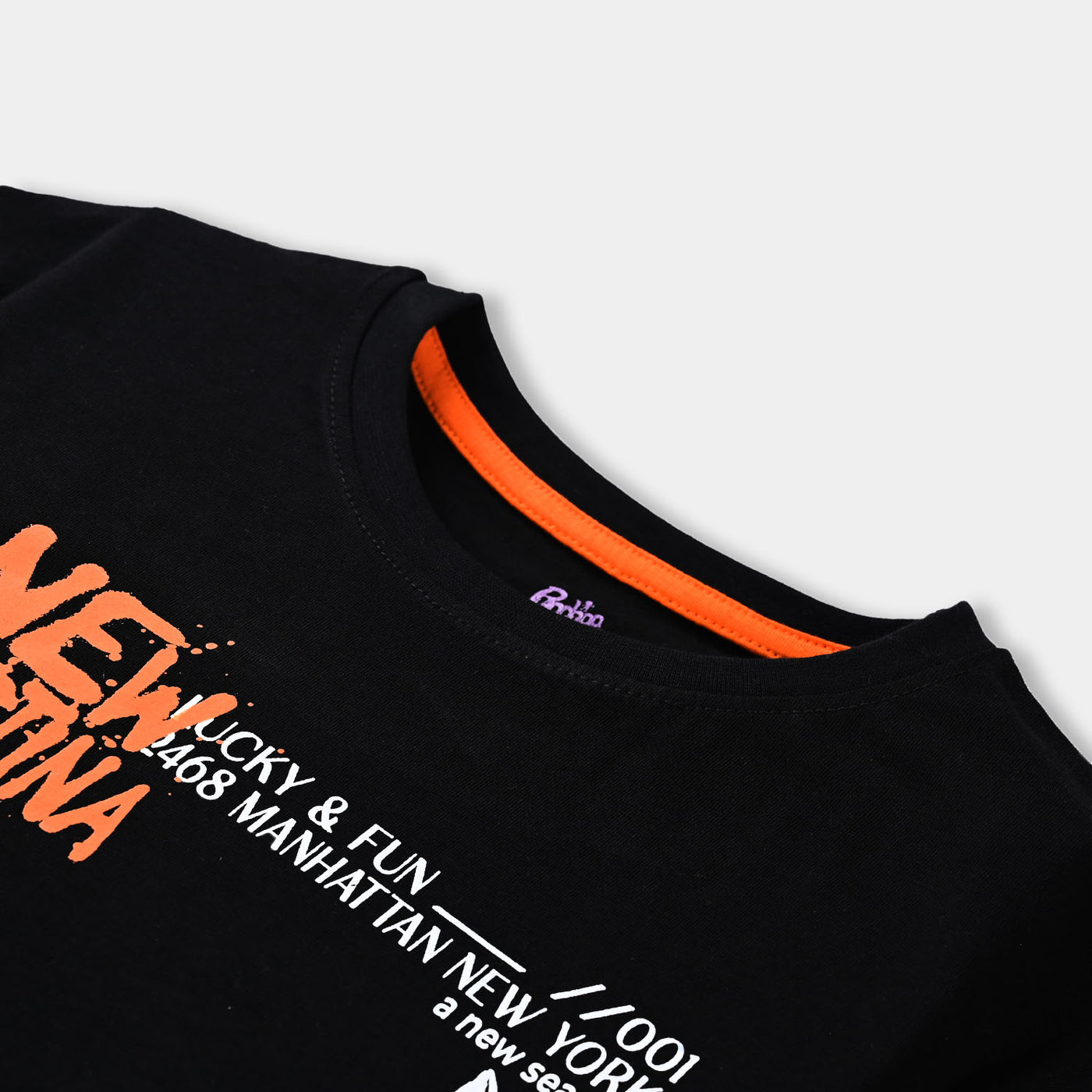 Boys Cotton Jersey T-Shirt H/S Destination | BLACK