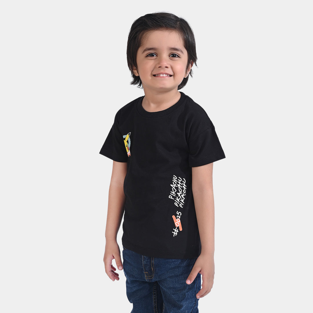 Boys Cotton Jersey T-shirt H/S Character | BLACK