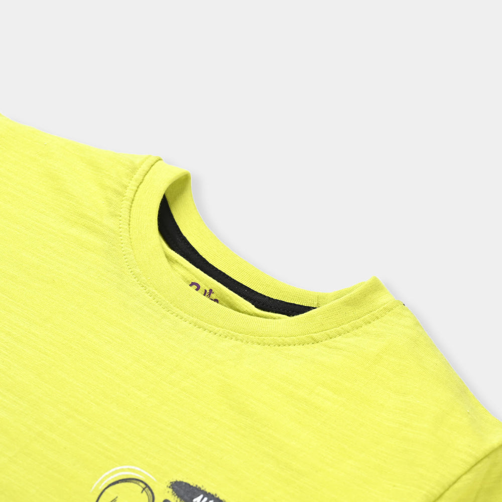 Boys Slub Jersey T-Shirt H/S Skate | Limeade