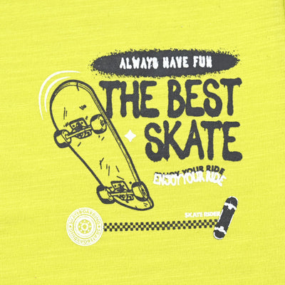 Boys Slub Jersey T-Shirt H/S Skate | Limeade