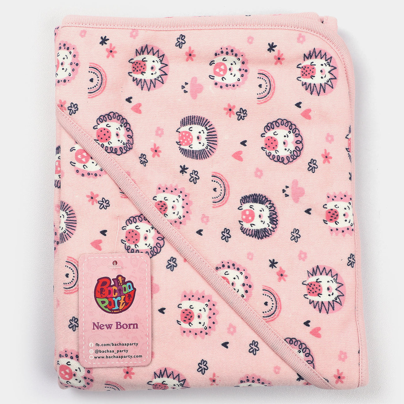 Printed Bath Towel | Pink