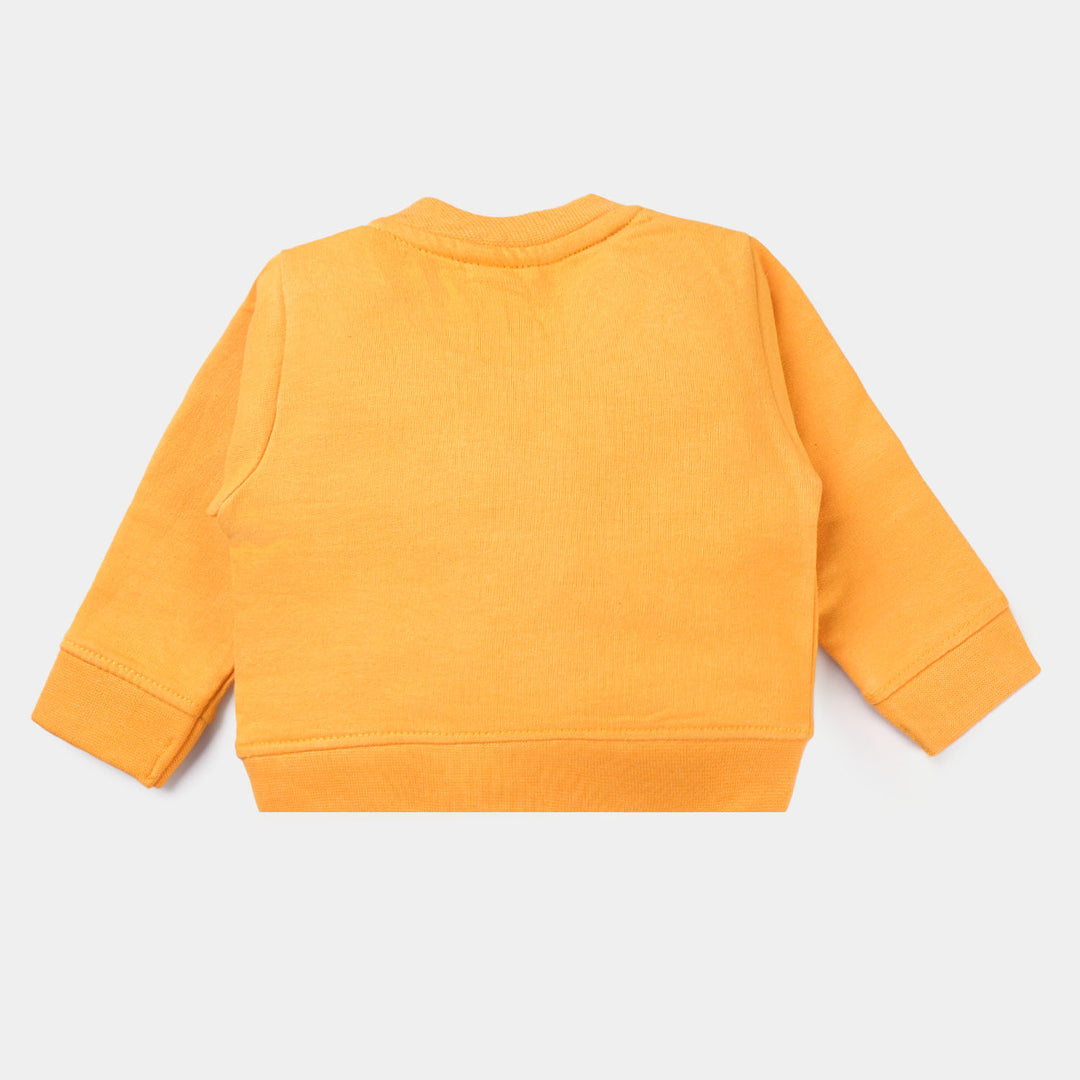 Infants Girls Fleece Sweatshirt -Citrus