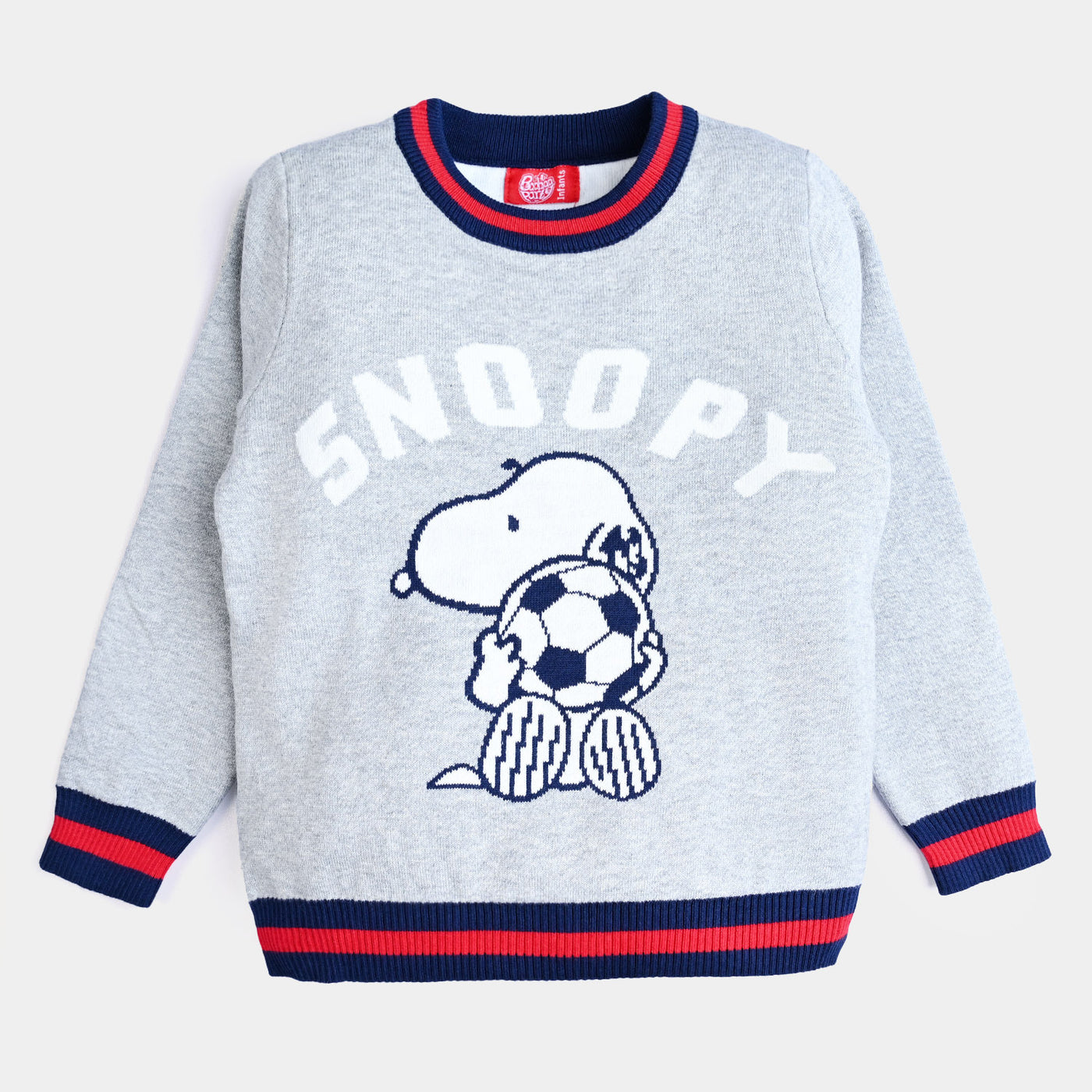 Boys Knitted Sweater Character - Grey